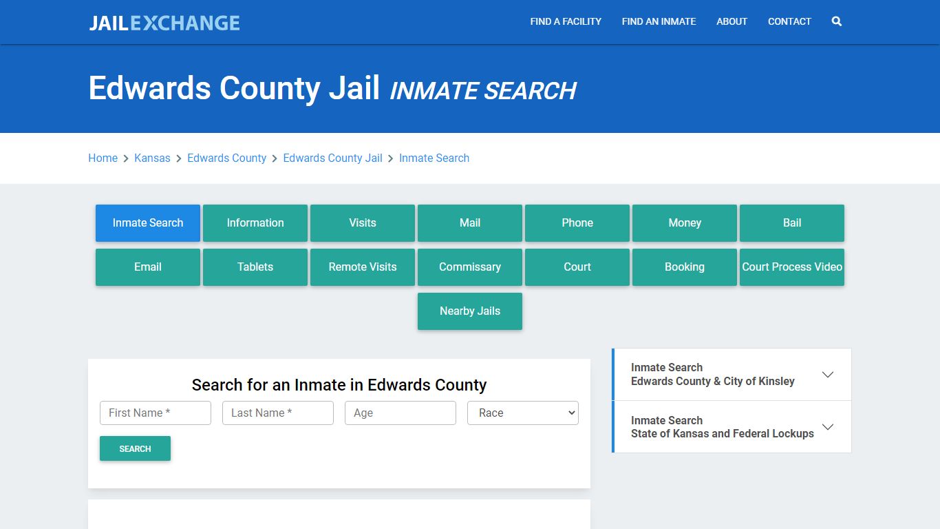 Edwards County Jail, KS Inmate Search: Roster & Mugshots