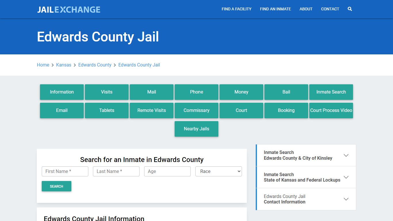 Edwards County Jail Roster Lookup, KS, Inmate Search