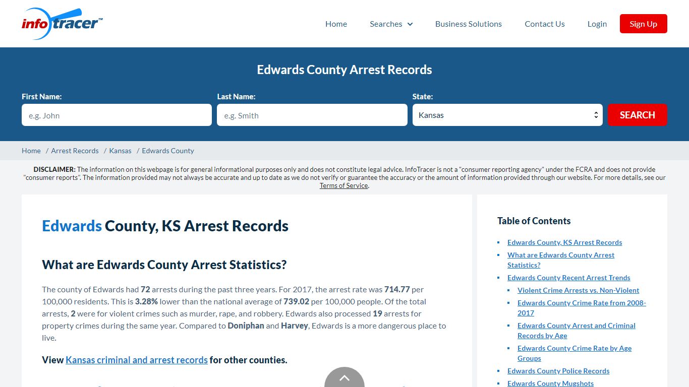 Edwards County, KS Arrests, Mugshots & Jail Records - InfoTracer